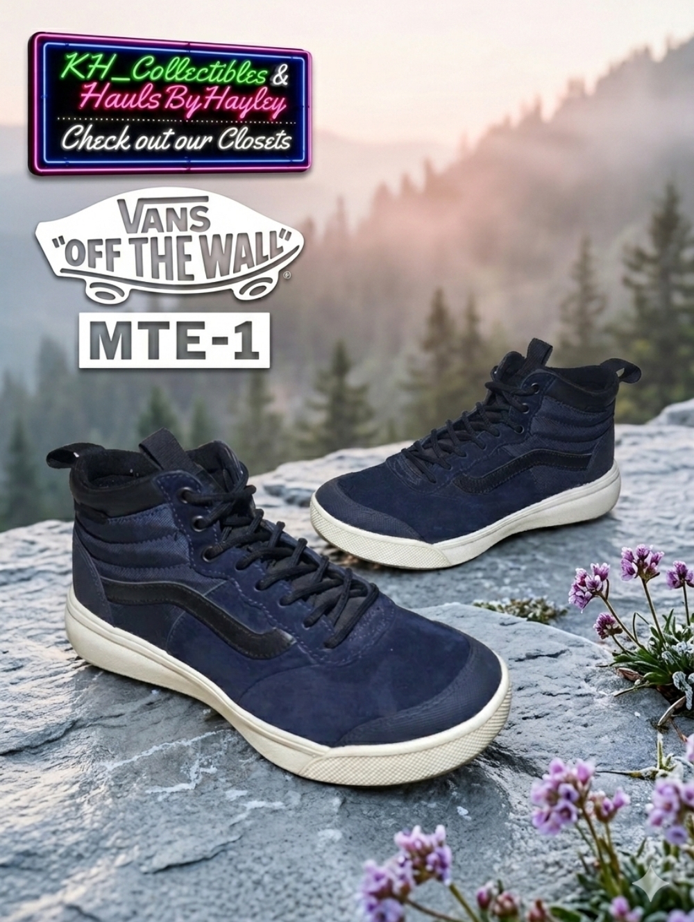 Vans Navy Blue Winter Boots UltraRange EXO Hi MTE-1 Women’s 10 / MENS 8.5